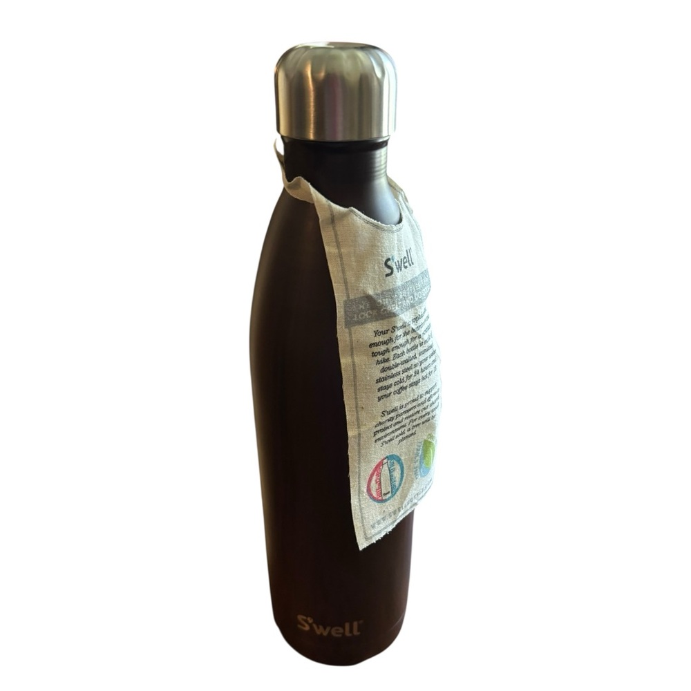 NEW SWELL | the wood collection insulated stainless steel 750 mL water bottle